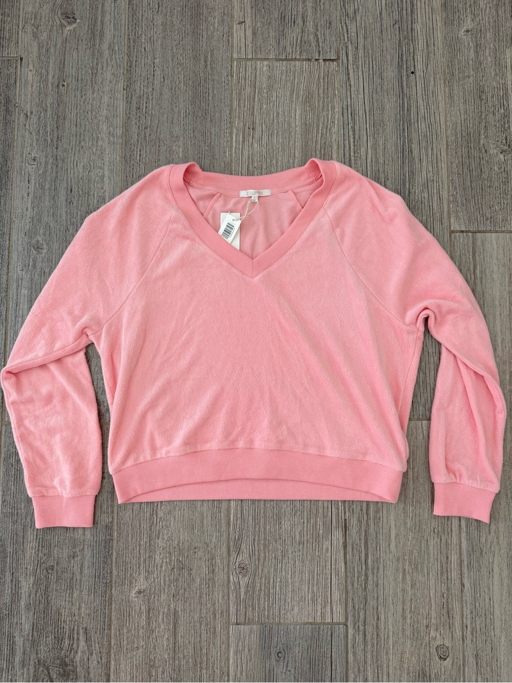 Z Supply Soft Pink V-Neck Pullover